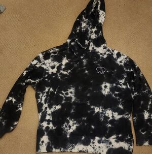 Ivory Ella Black and White Hoodie